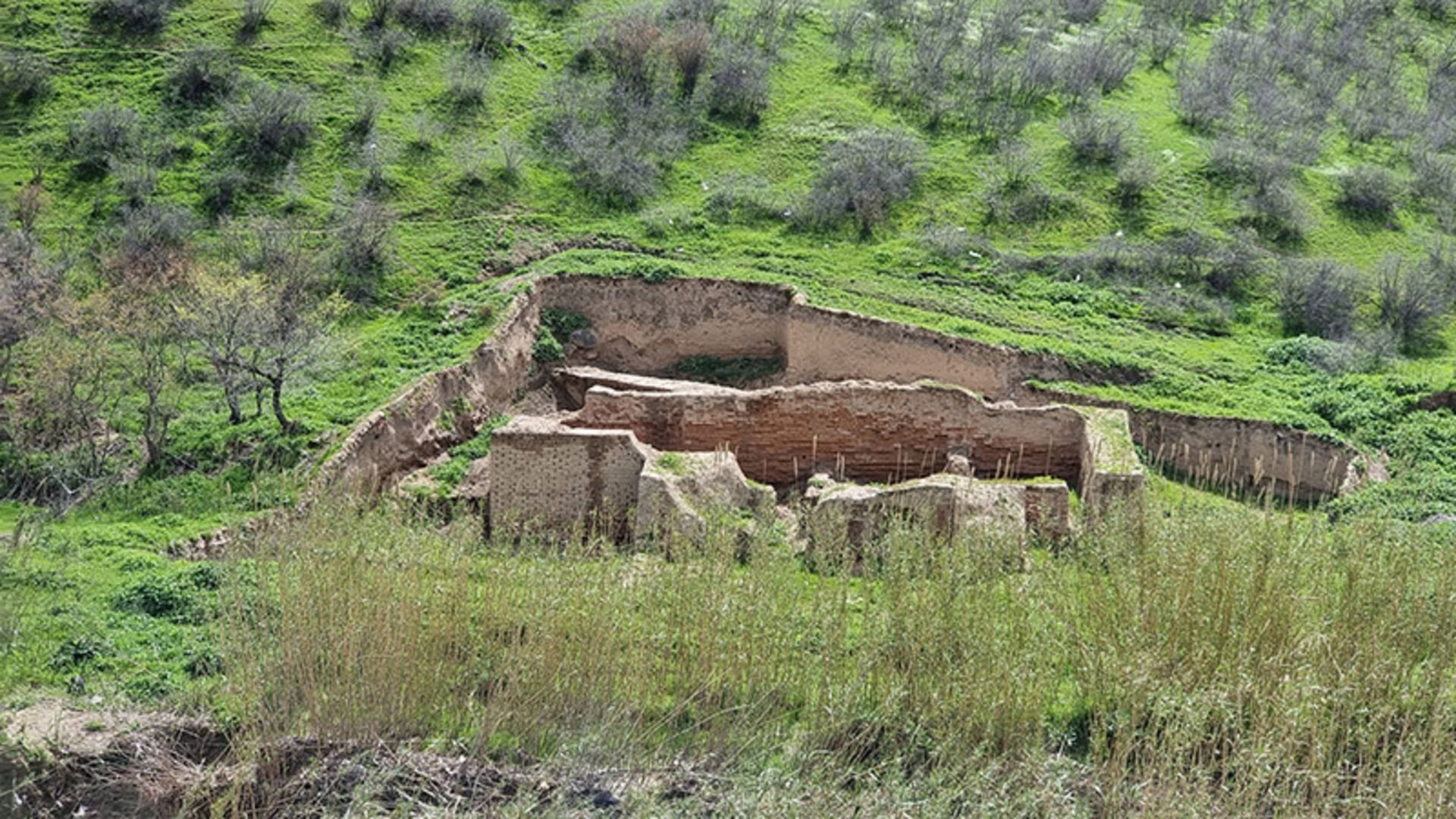 بقایای دیوار بزرگ گرگان در دشت های اطراف گرگان
