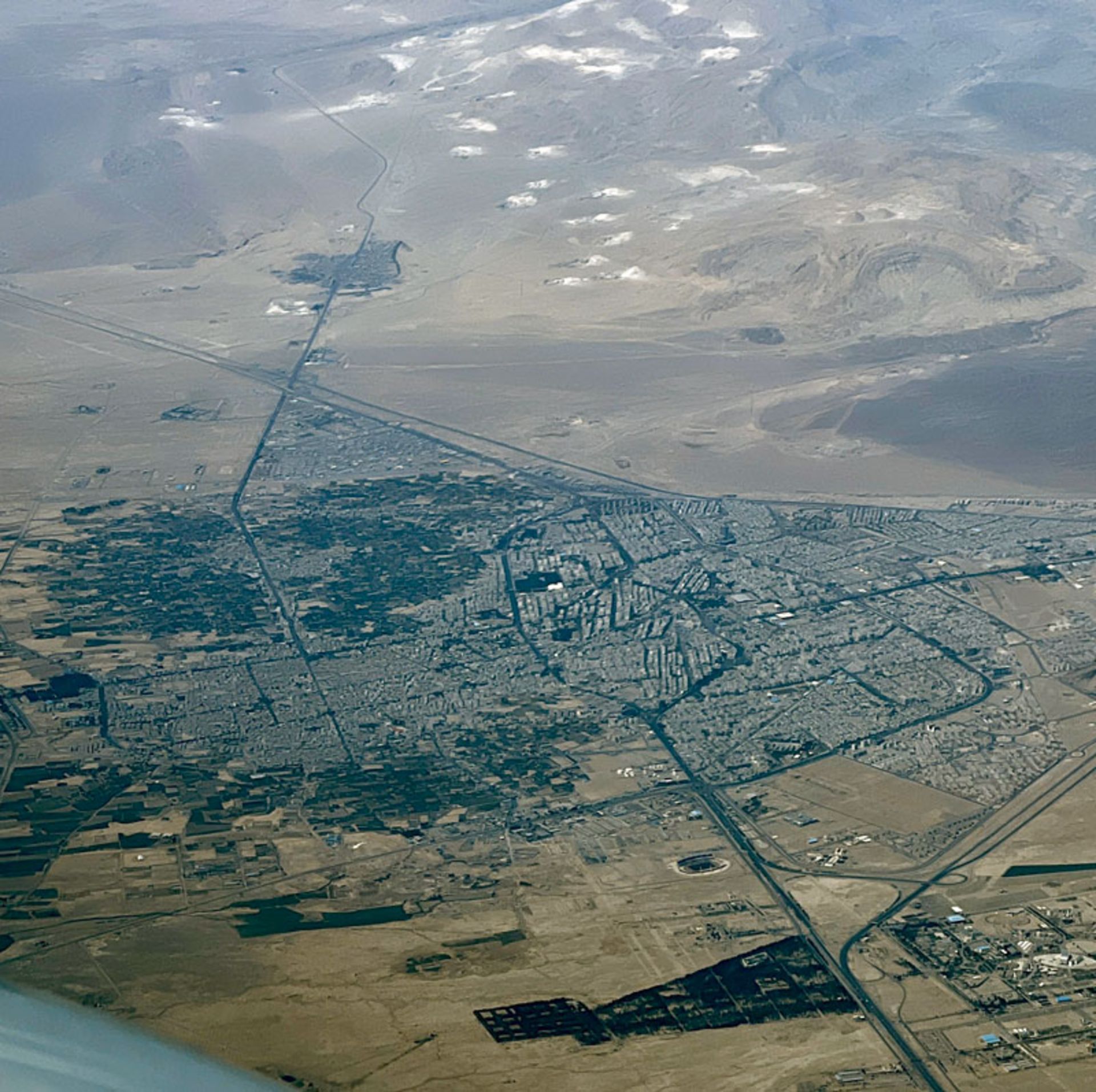 عکس هوایی از سمنان