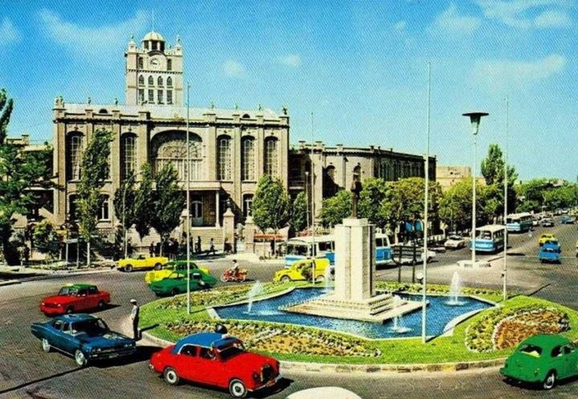 عکس تاریخی میدان ساعت تبریز