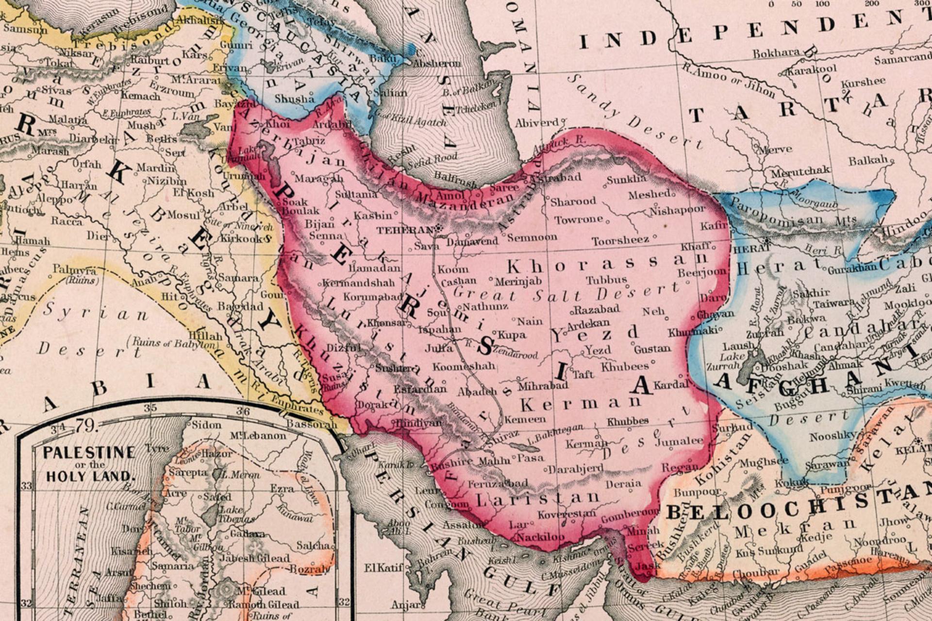 نقشه تاریخی ایران با کیفیت بالا