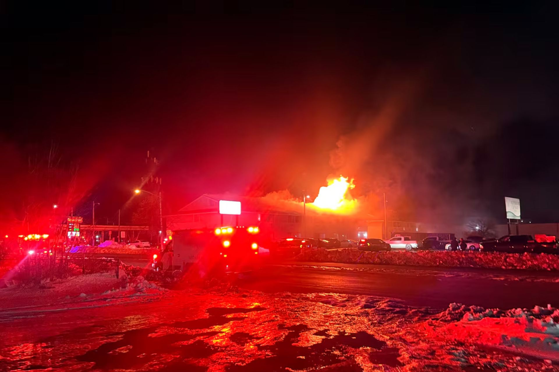 آتش سوزی هتل در امریکا