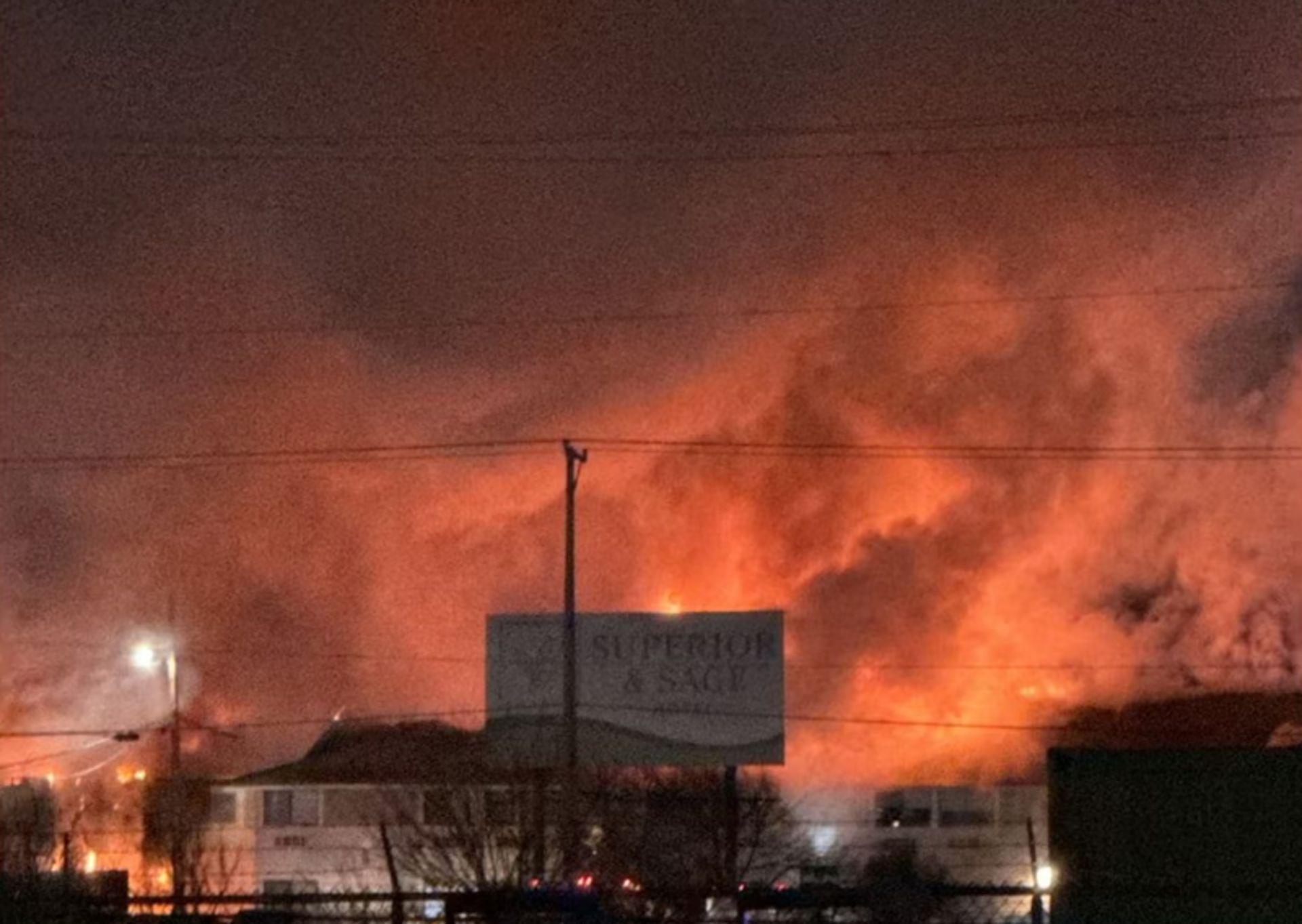 آتش سوزی هتل در امریکا