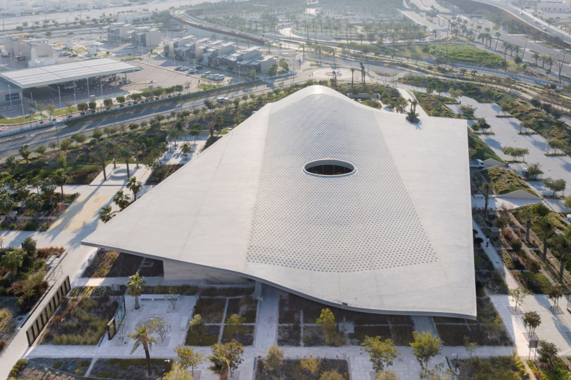 عکس‌ هوایی از مسجد مجادله دوحه