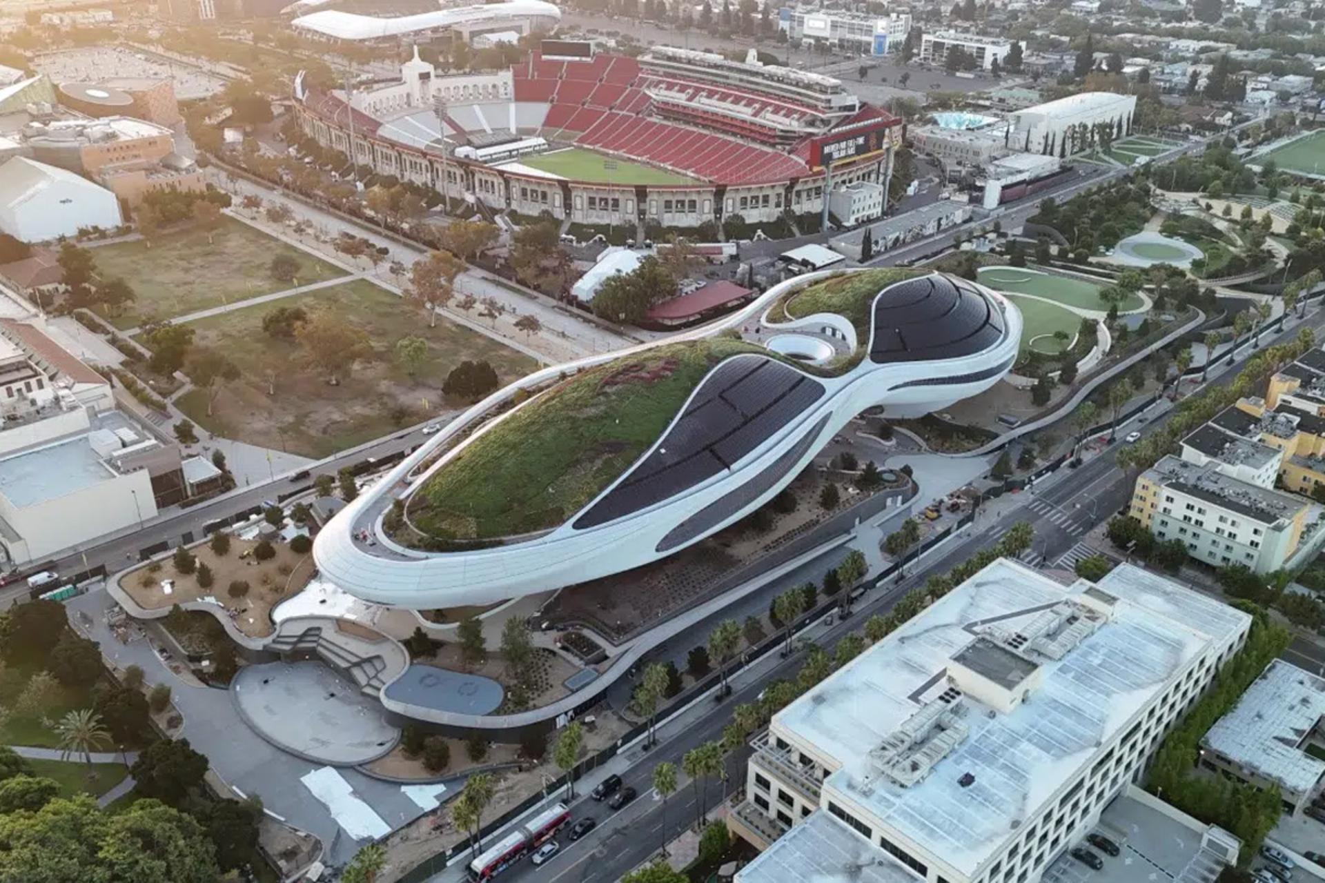 عکس هوایی از موزه جورج لوکاس