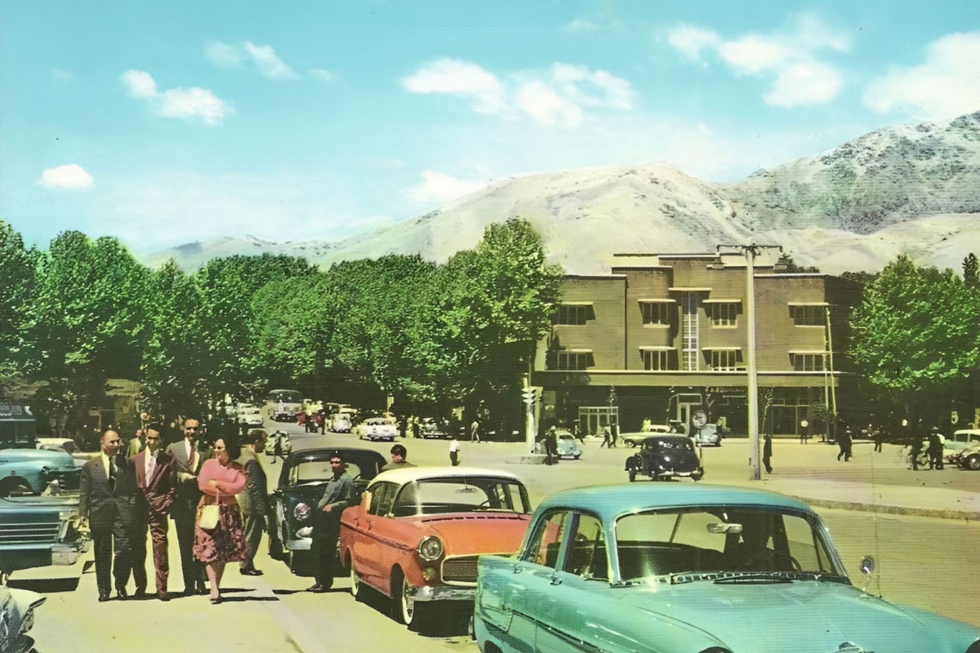 عکس قدیمی میدان تجریش