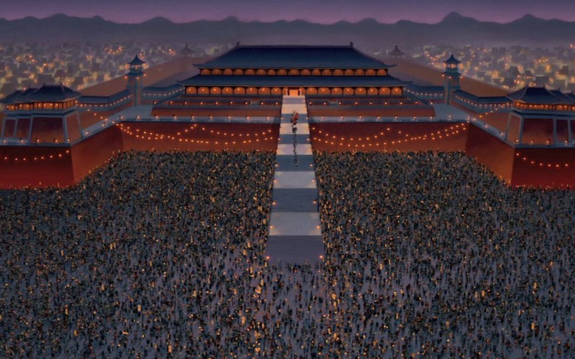 تصویری از جمعیت در قلعه مولان