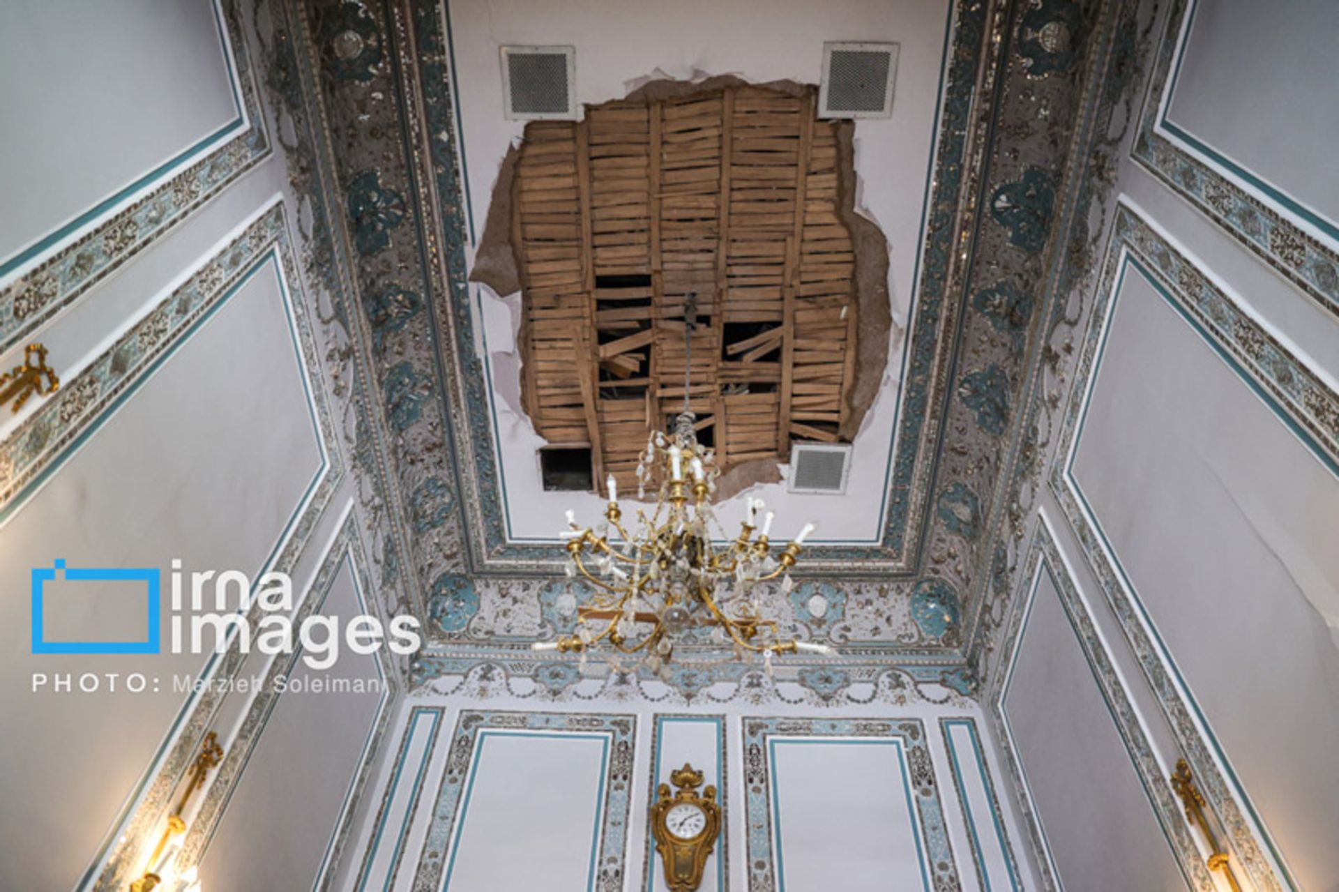 آسیب جنگ به کاخ سعدآباد