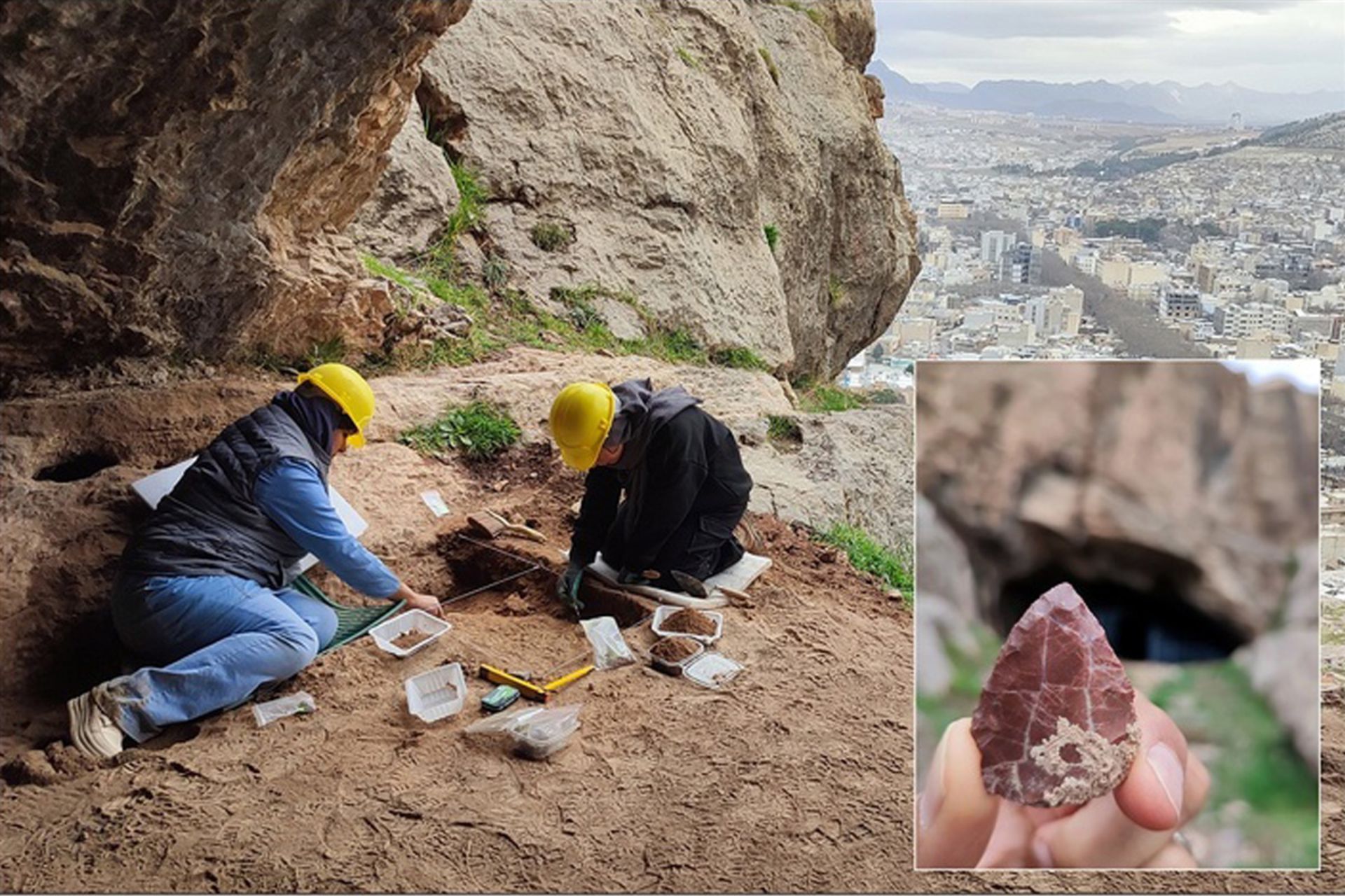 کاوش باستان شناسی در غار قمری لرستان