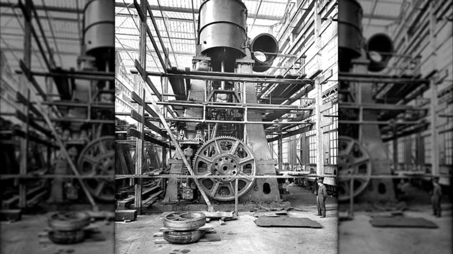 عکس قدیمی موتور کشتی تایتانیک 