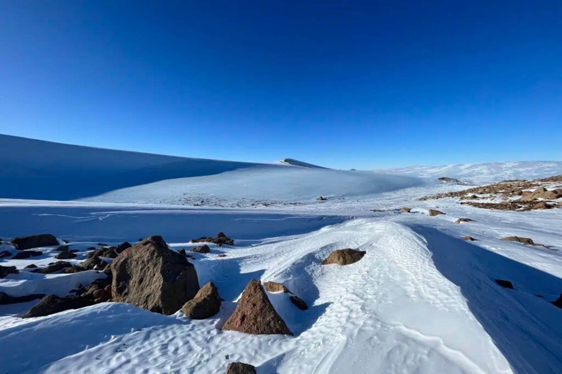 تپه‌های یخی آلن هیلز در قطب جنوب