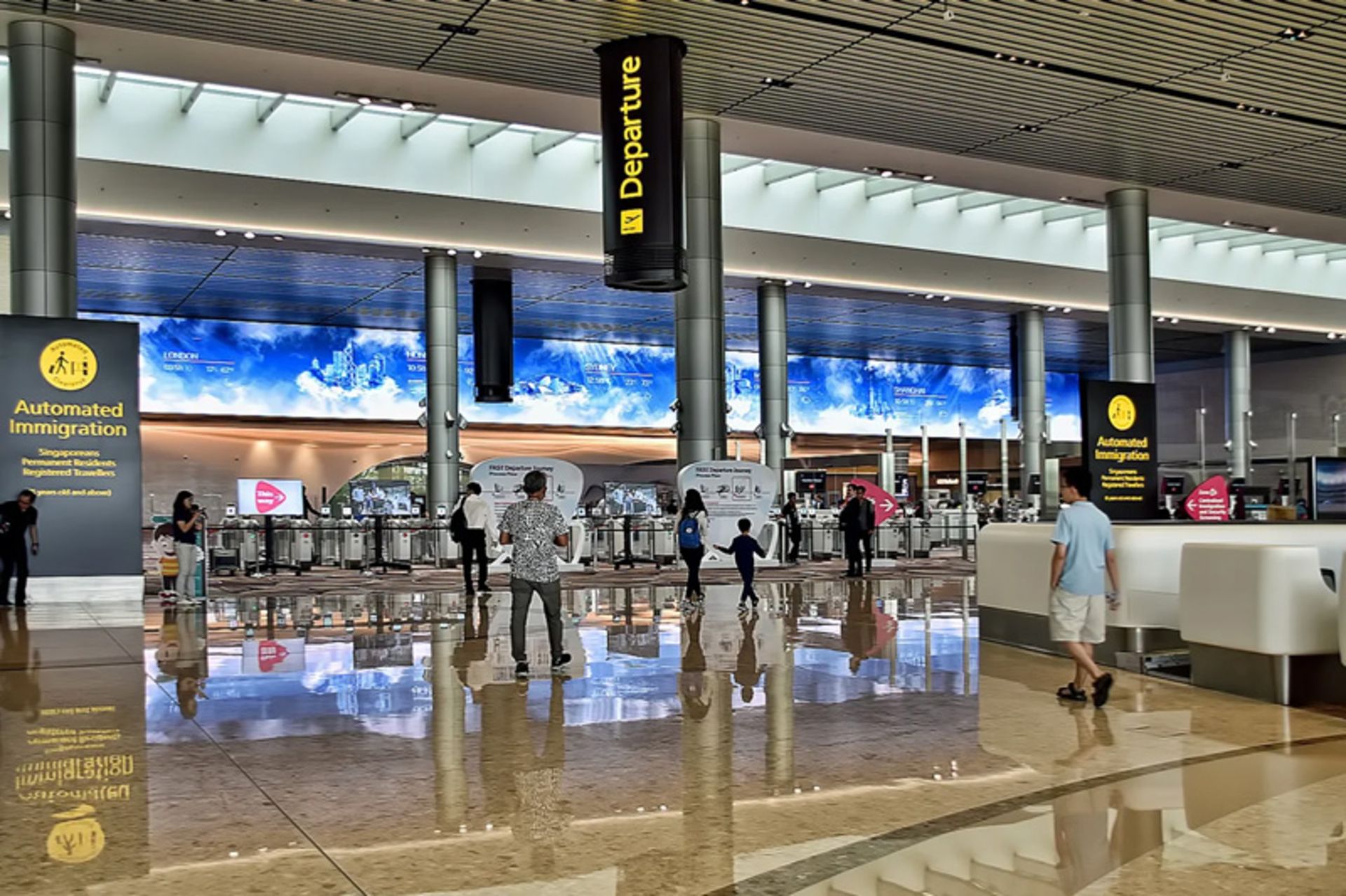 محل تحویل بار در فرودگاه چانگی