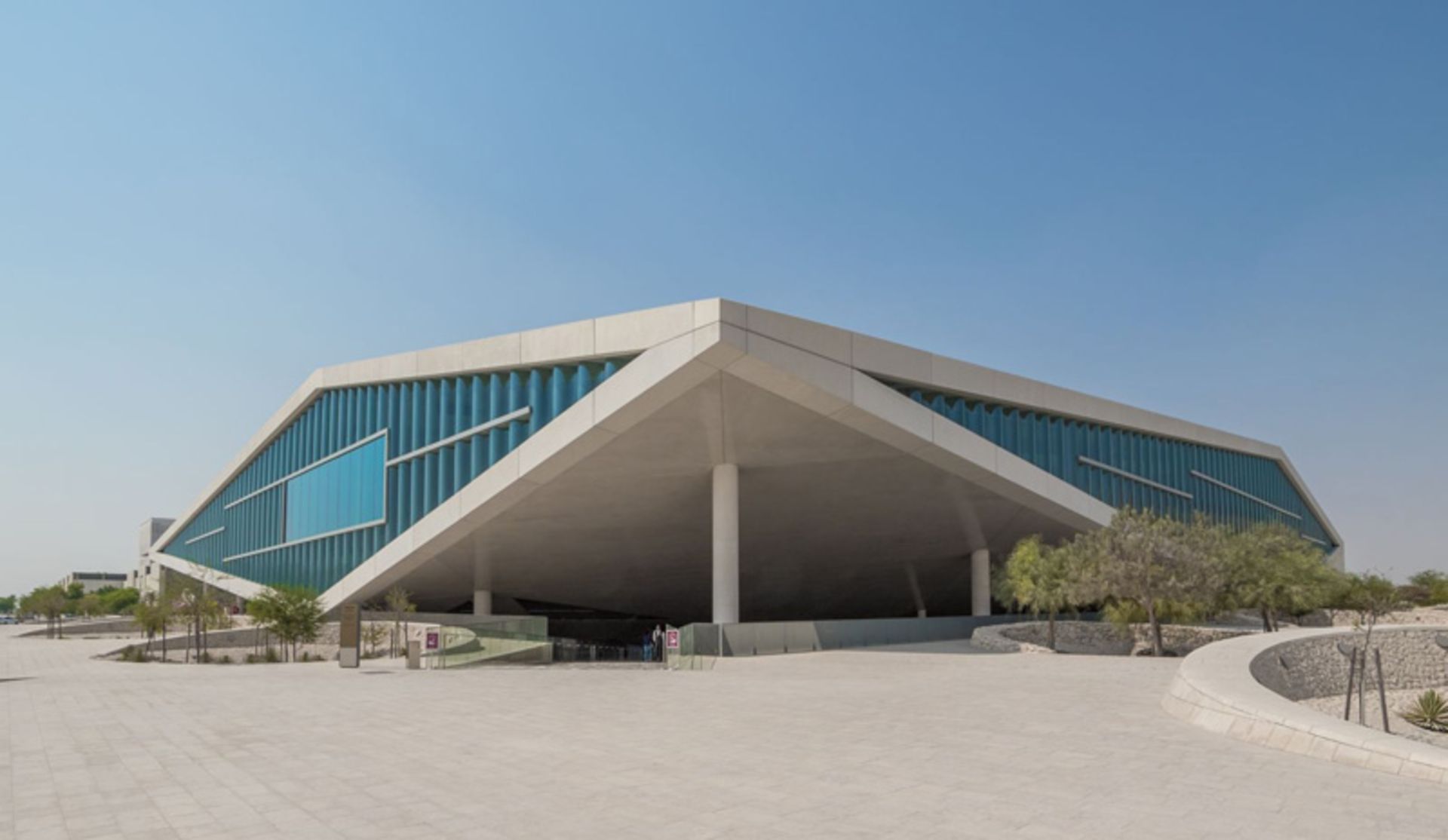سازه مدرن کتابخانه ملی قطر