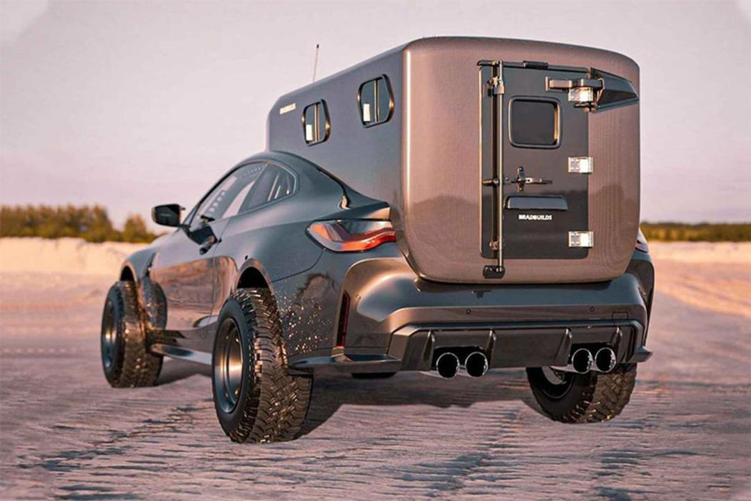 نمای پشتی کمپر بی‌ام‌دبلیوی M4