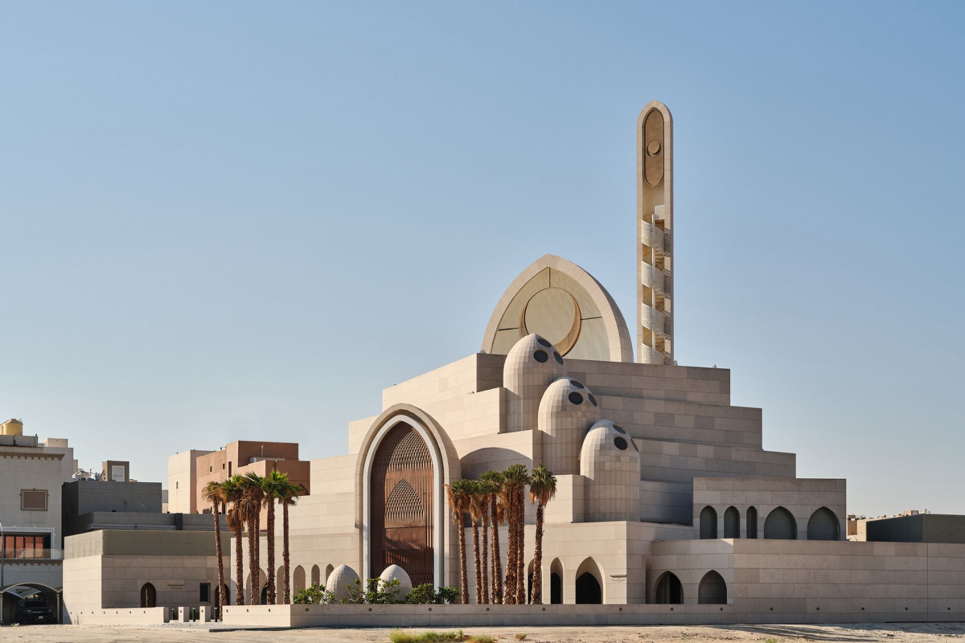 نمای بیرونی مسجد مناره مملوکی