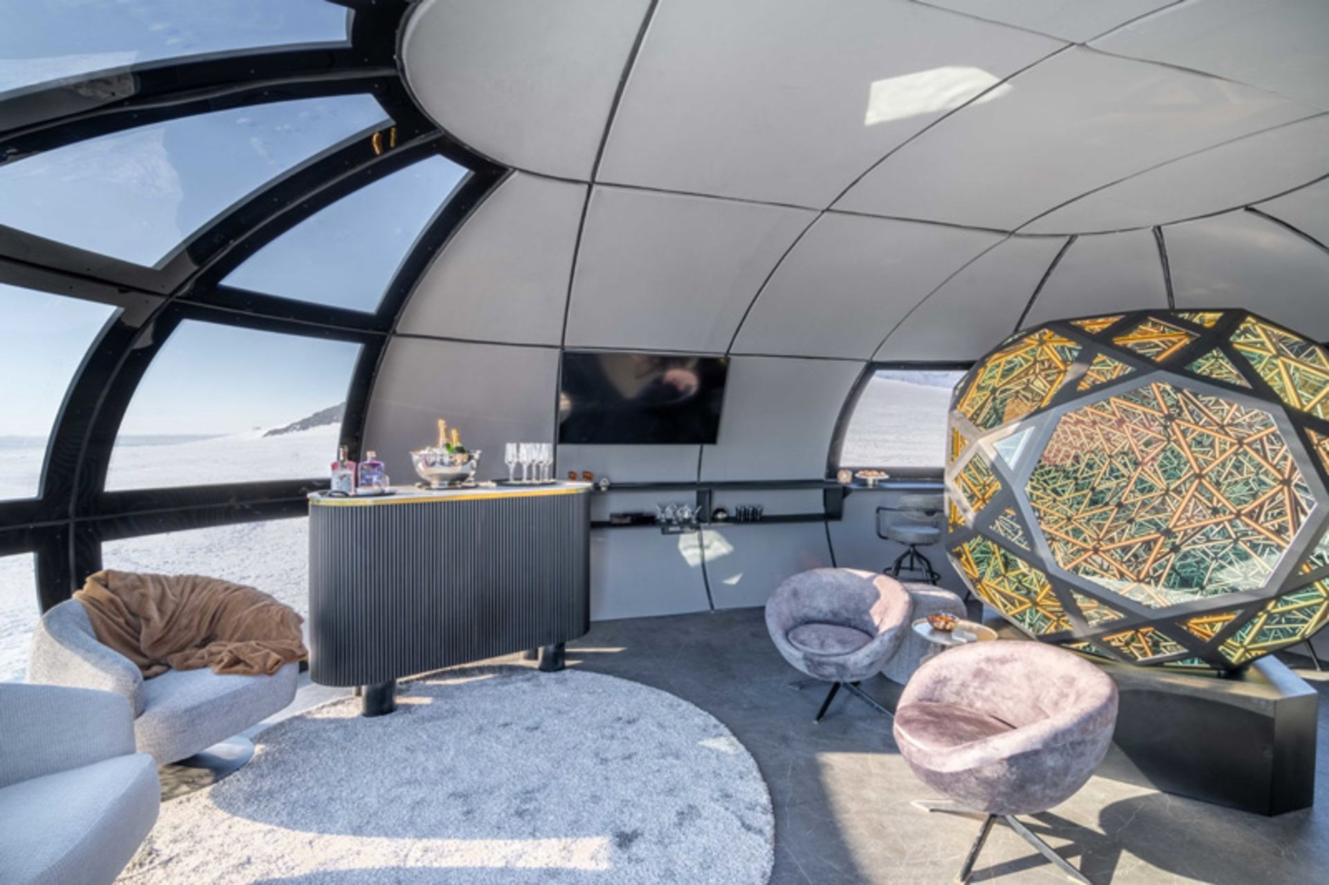 فضای داخلی اقامتگاه‌های صحرای سفید جنوبگان