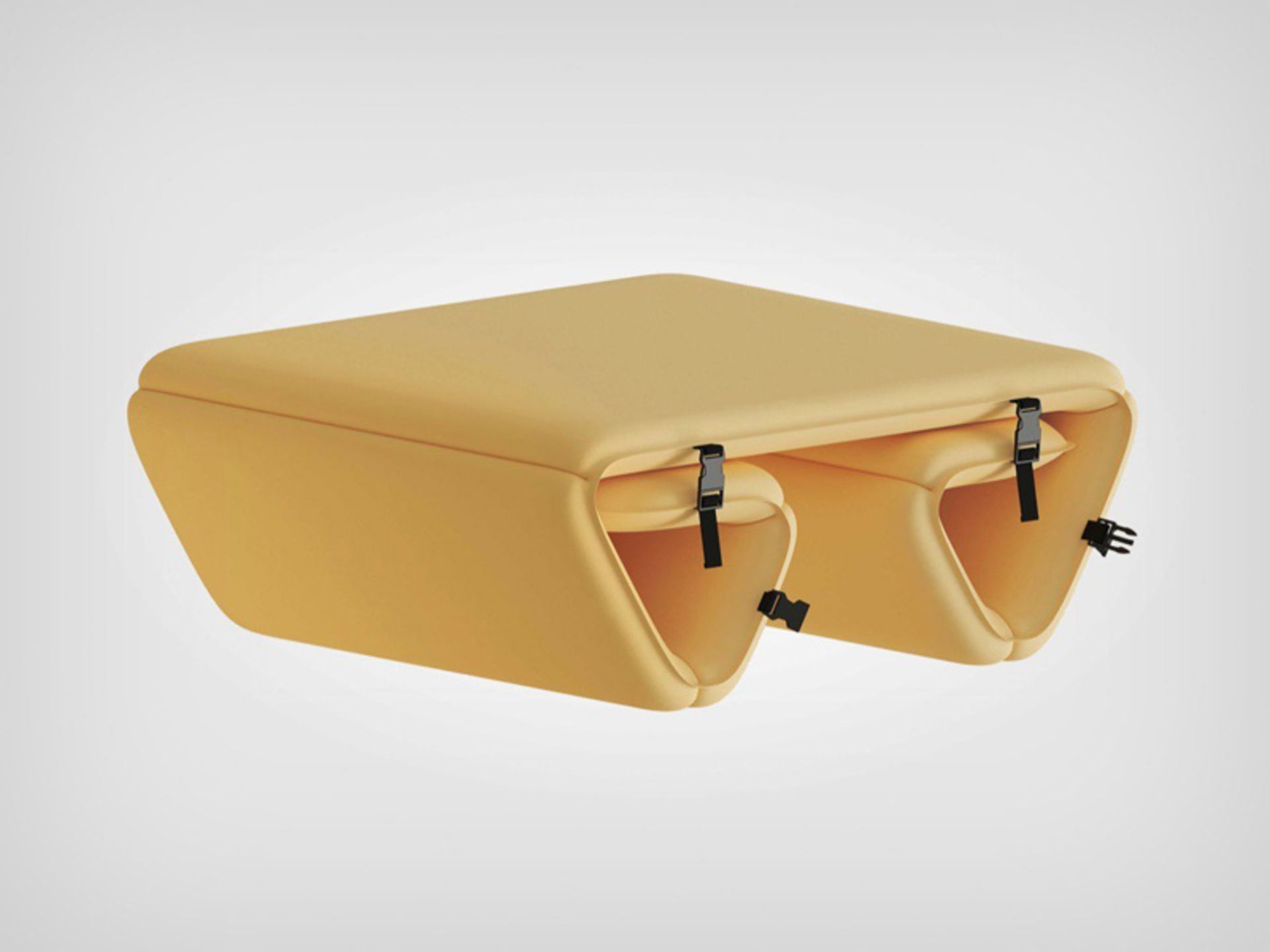 مبل بادی و ماژولار کانکر به رنگ زرد