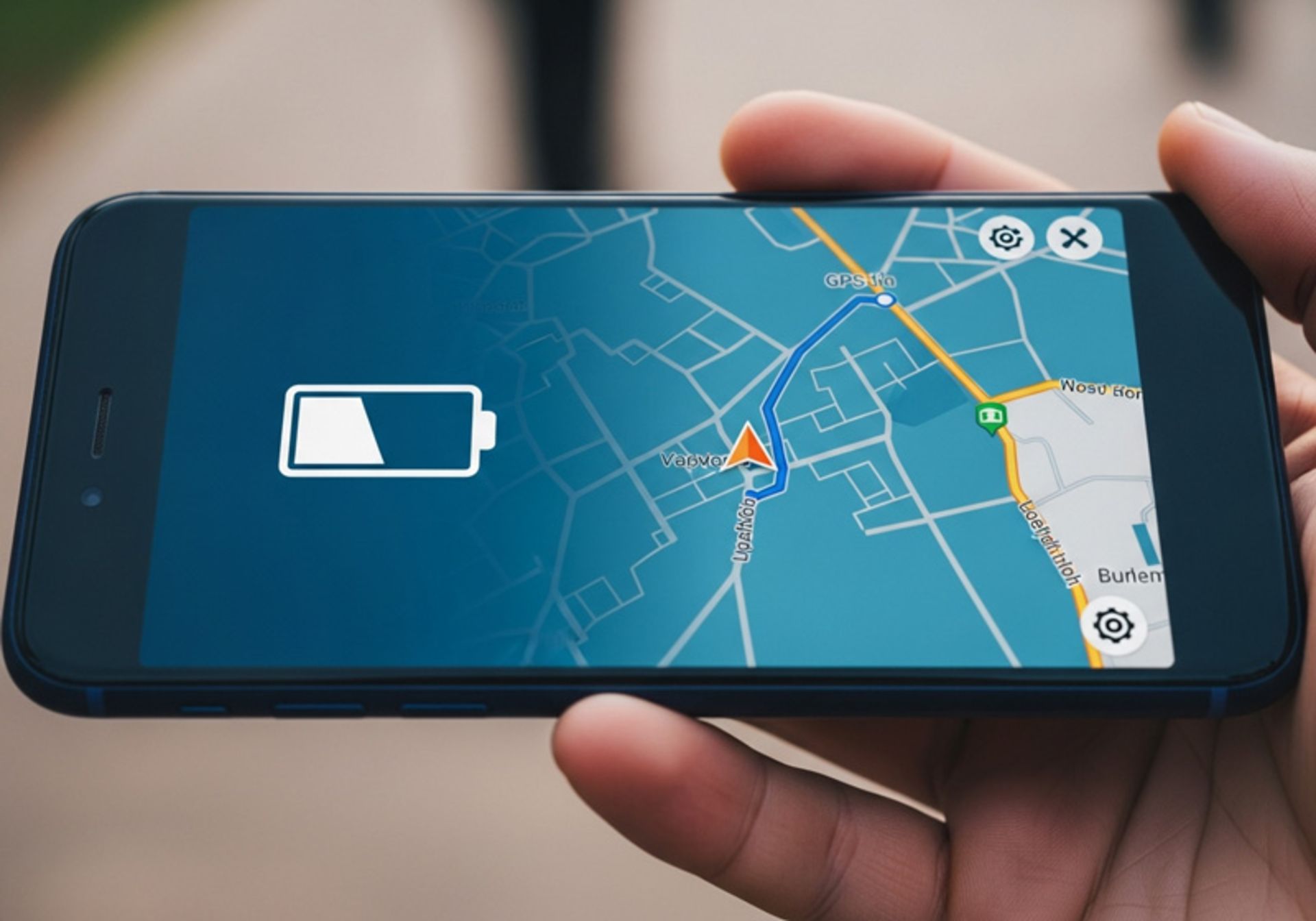 مسیریابی با گوشی کم‌شارژ