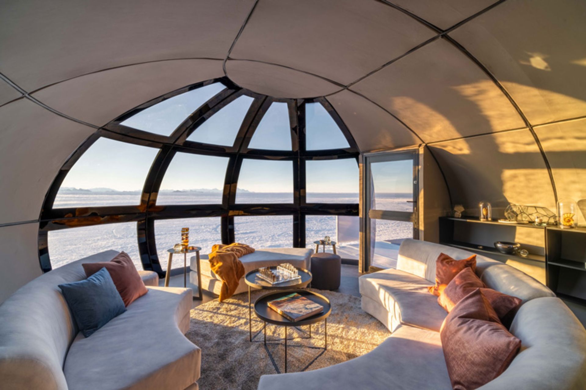 دکوراسیون داخلی اقامتگاه‌های صحرای سفید جنوبگان