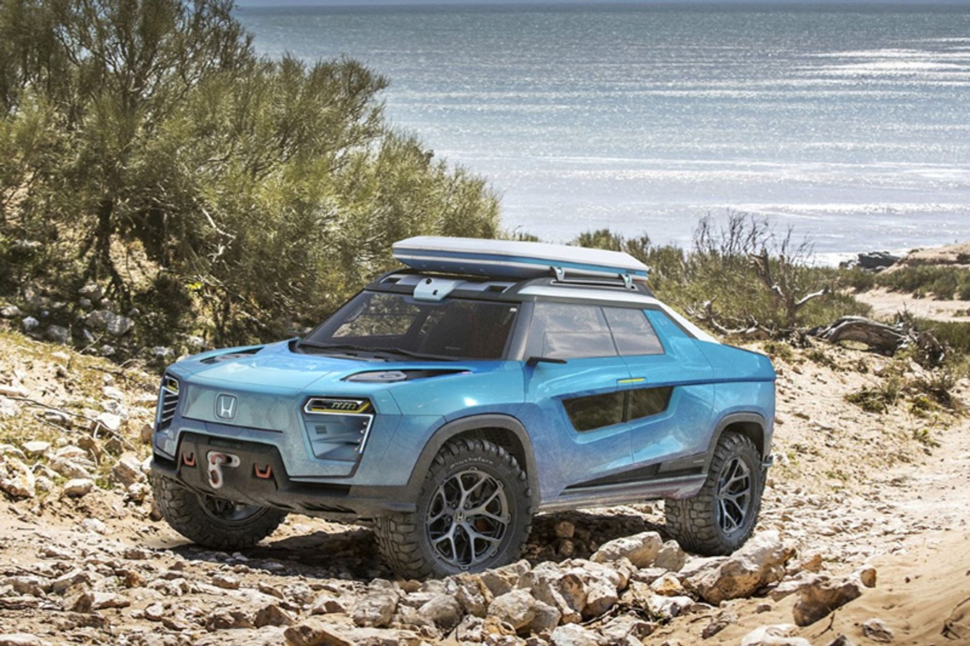 پیکاپ برقی ریج‌لاین با رنگ آبی