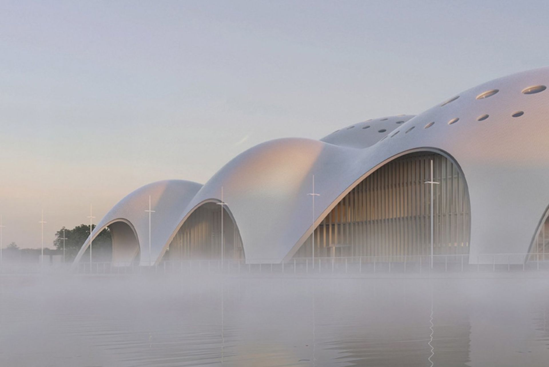 مه اطراف خانه اپرای هانوی