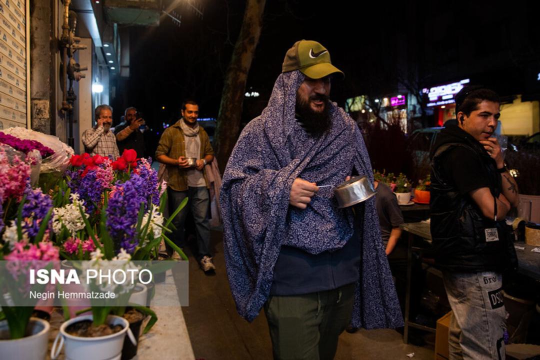 قاشق زنی چهارشنبه سوری در تهران