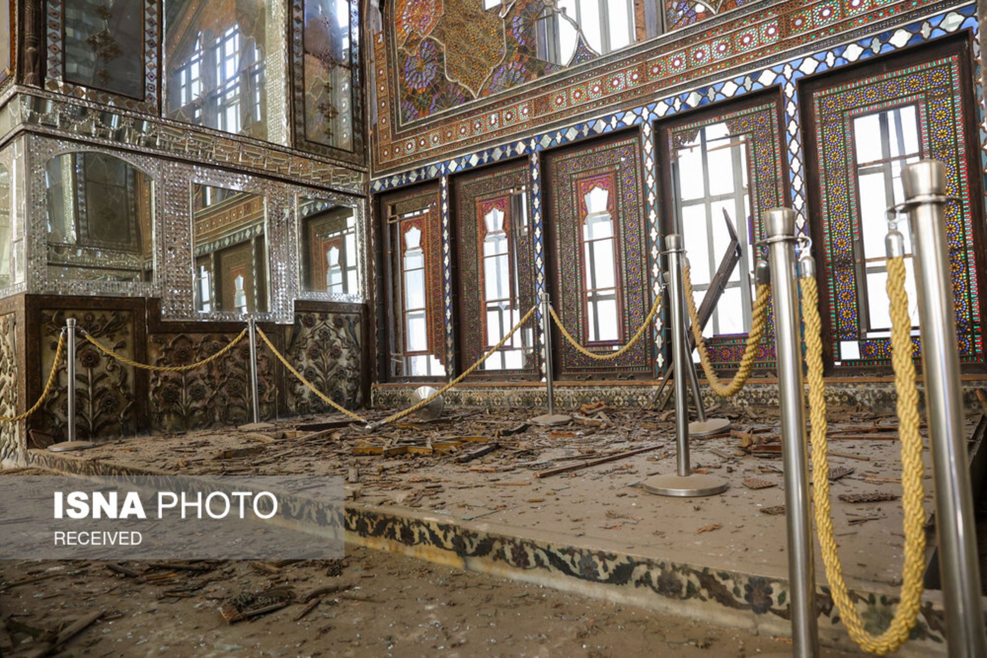 آسیب کاخ گلستان 