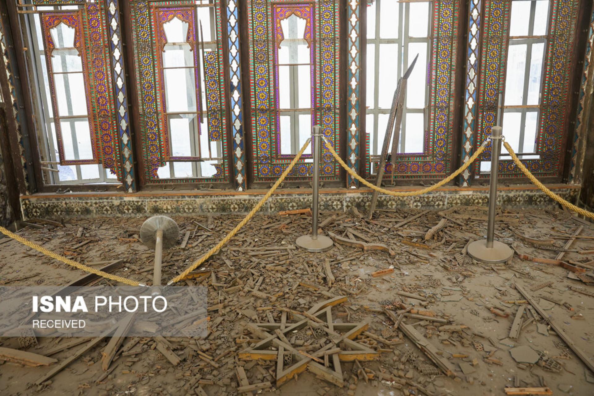 آسیب کاخ گلستان 