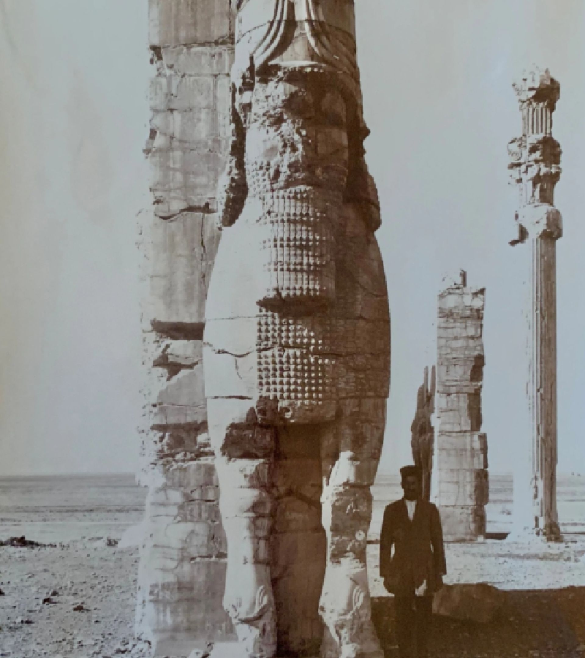 تندیس گاو در تخت جمشید