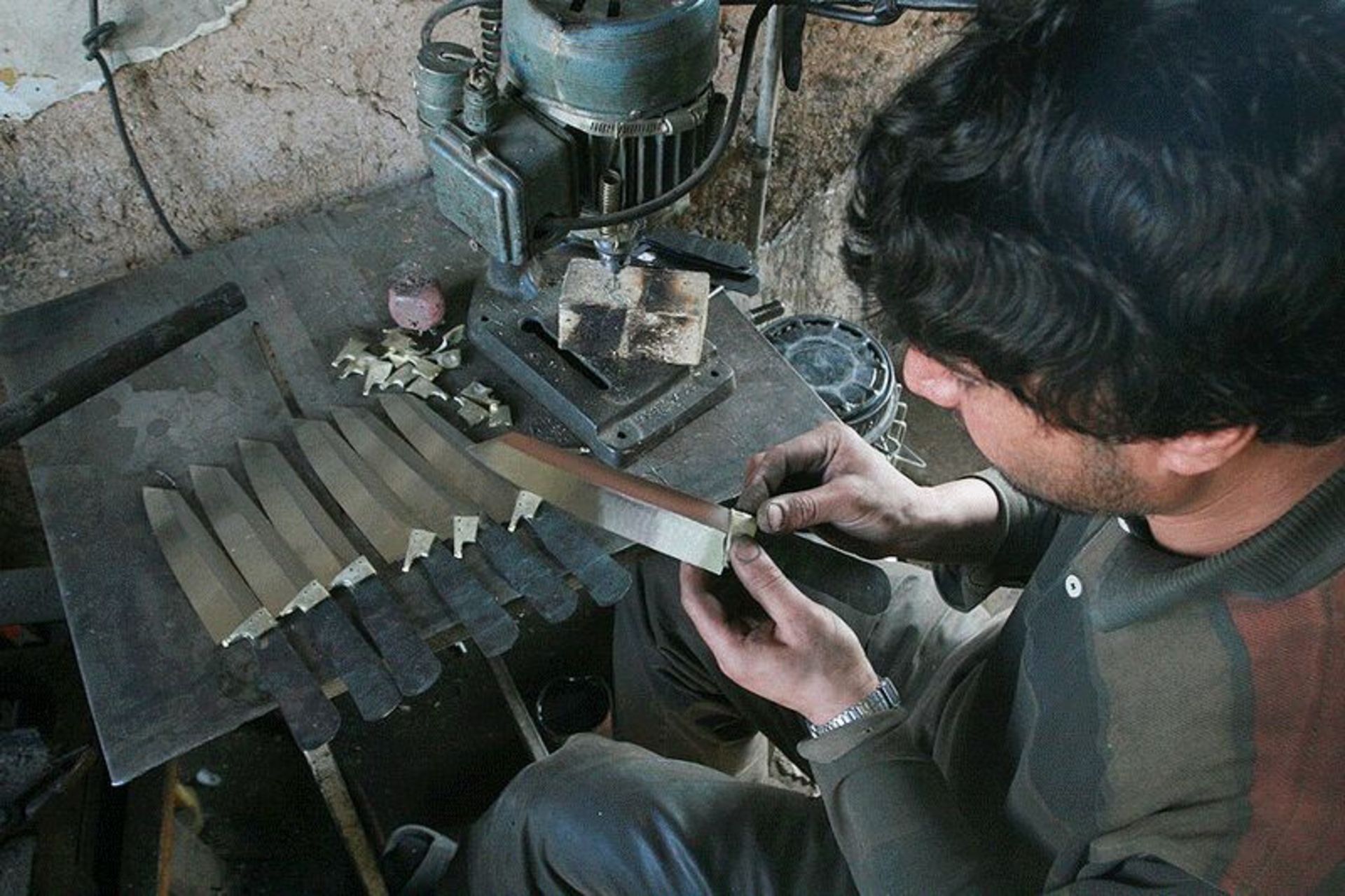 کارگاه چاقو سازی در مهاباد