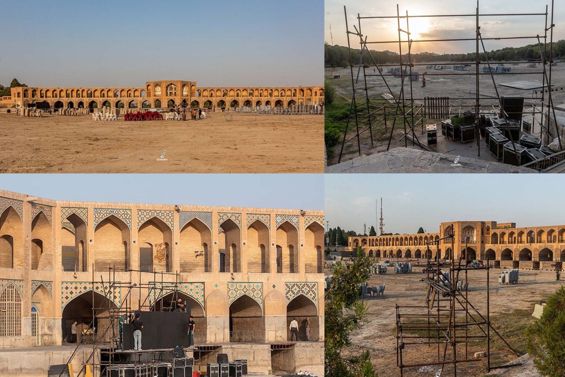 برگزاری کنسرت در کف زاینده رود
