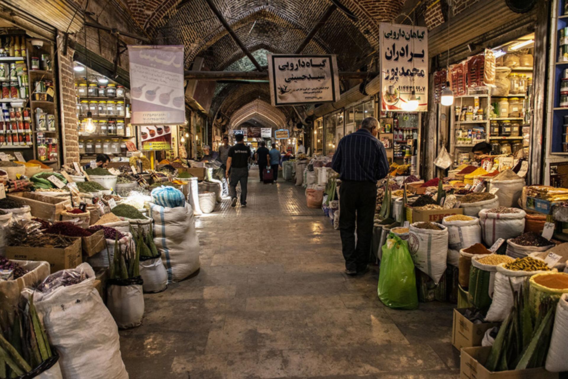 راسته اصلی بازار تاریخی ارومیه