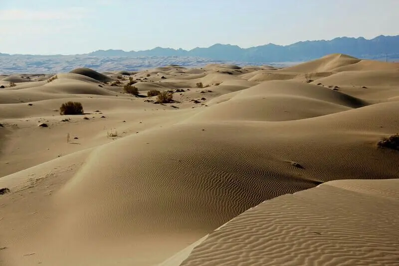 رمل های شنی در کویر مرنجاب آران و بیدگل