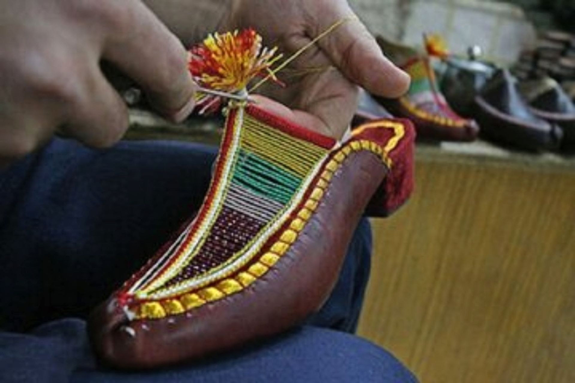 چاروق مهاباد با رویه رنگی 