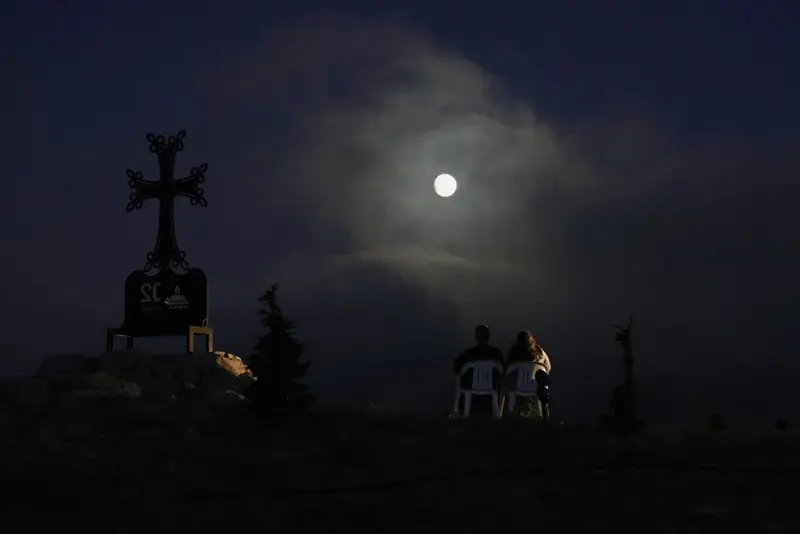 ماه گرفتگی در بیروت لبنان