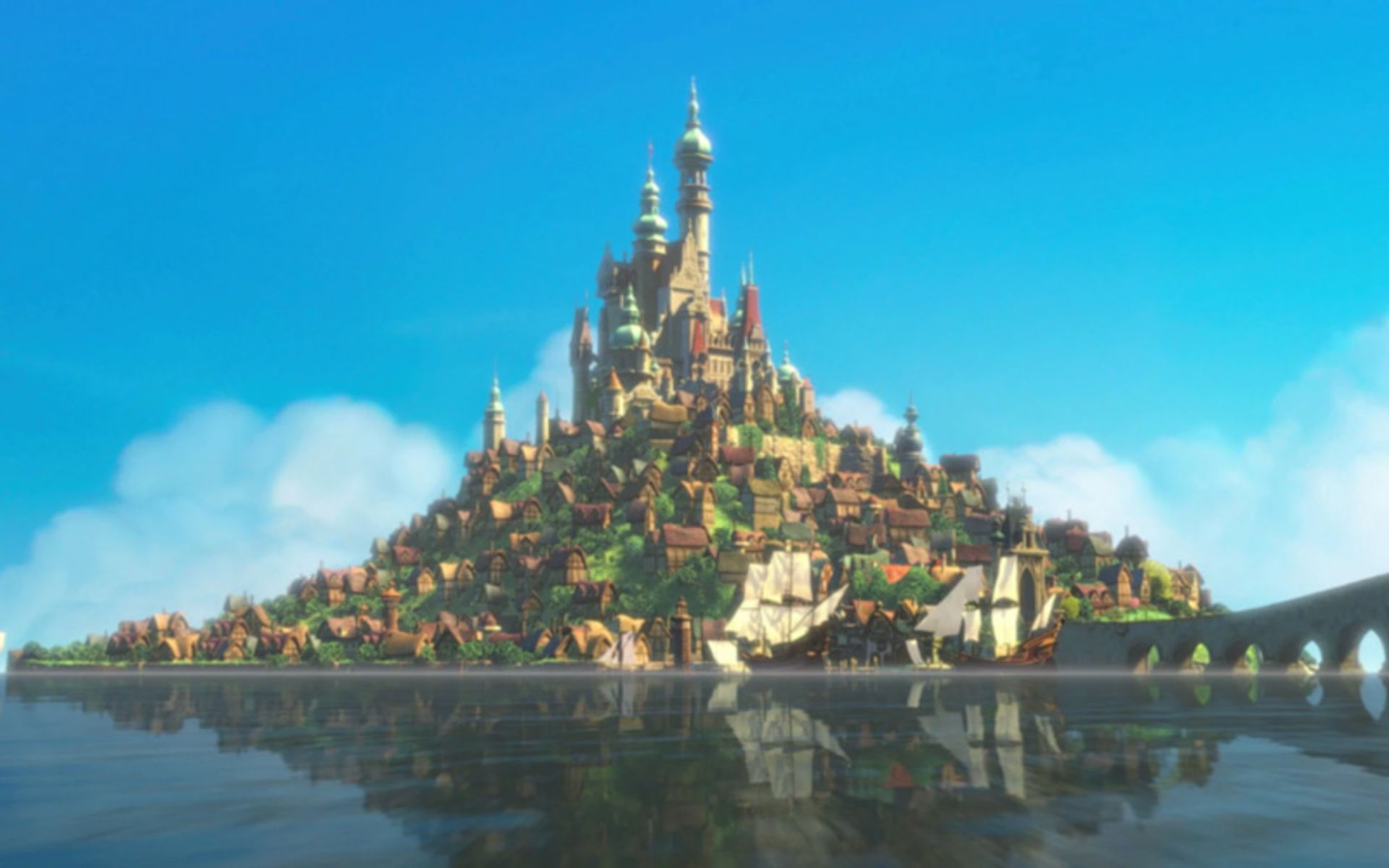 قلعه کرونا در انیمیشن گیسو کمند