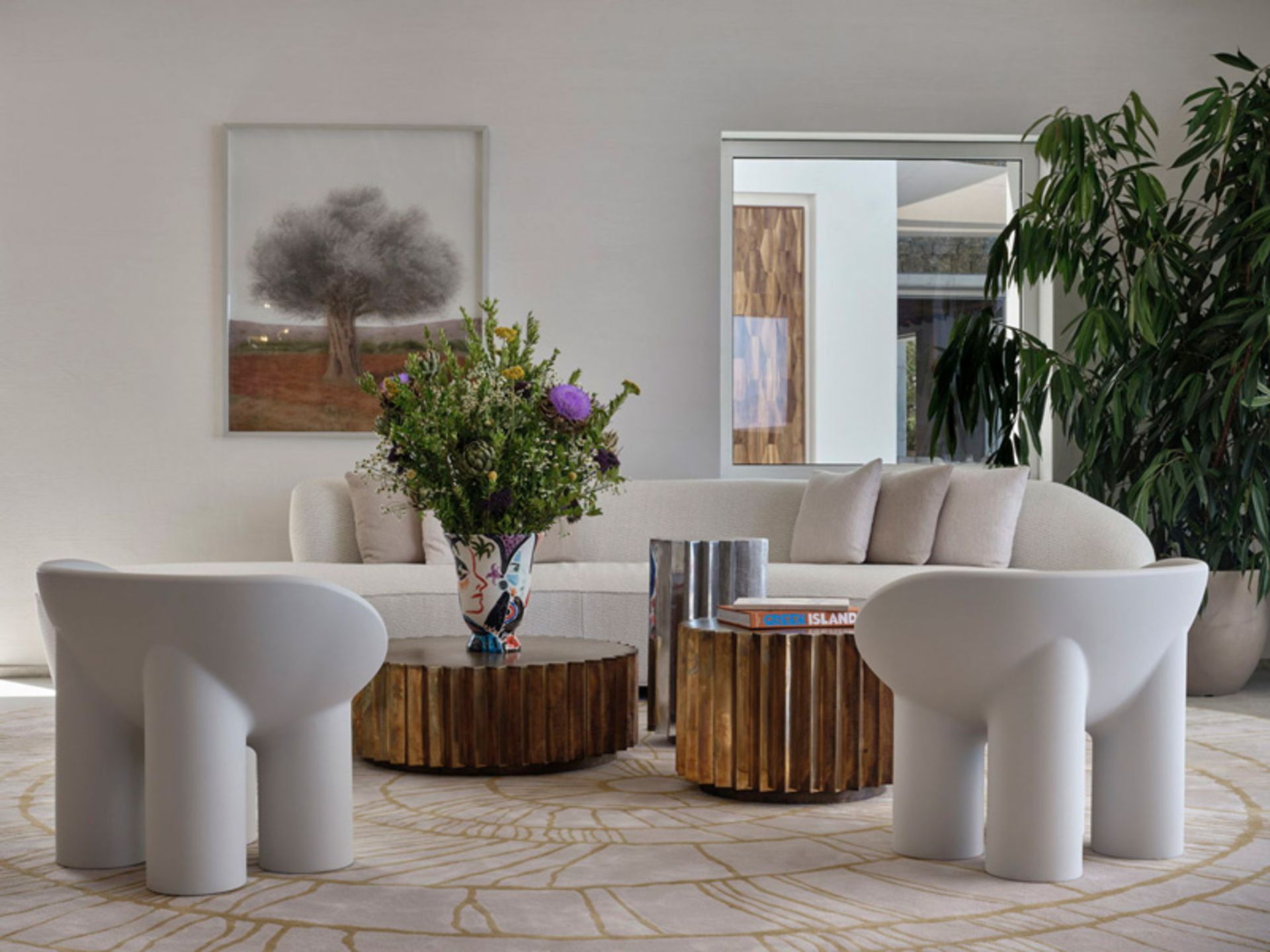 لابی هتل دئوس در میکونوس یونان