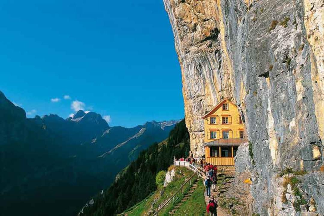 رستوران Berggasthaus Aescher - سوئیس
