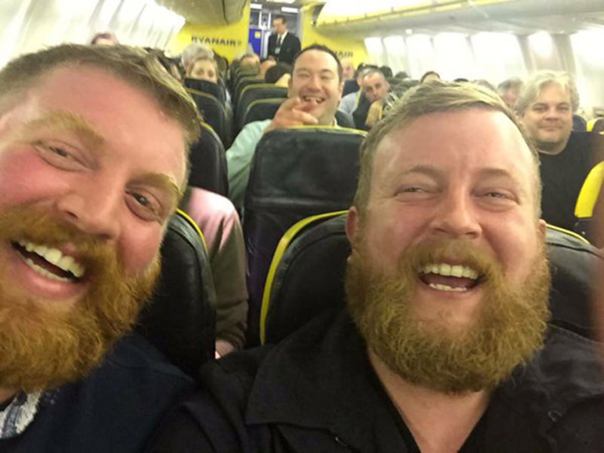 Two Flyers Meet Their Unrelated Twin