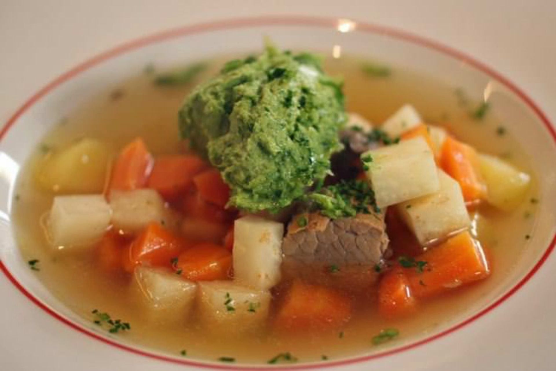 سوپ Rindfleischsuppe