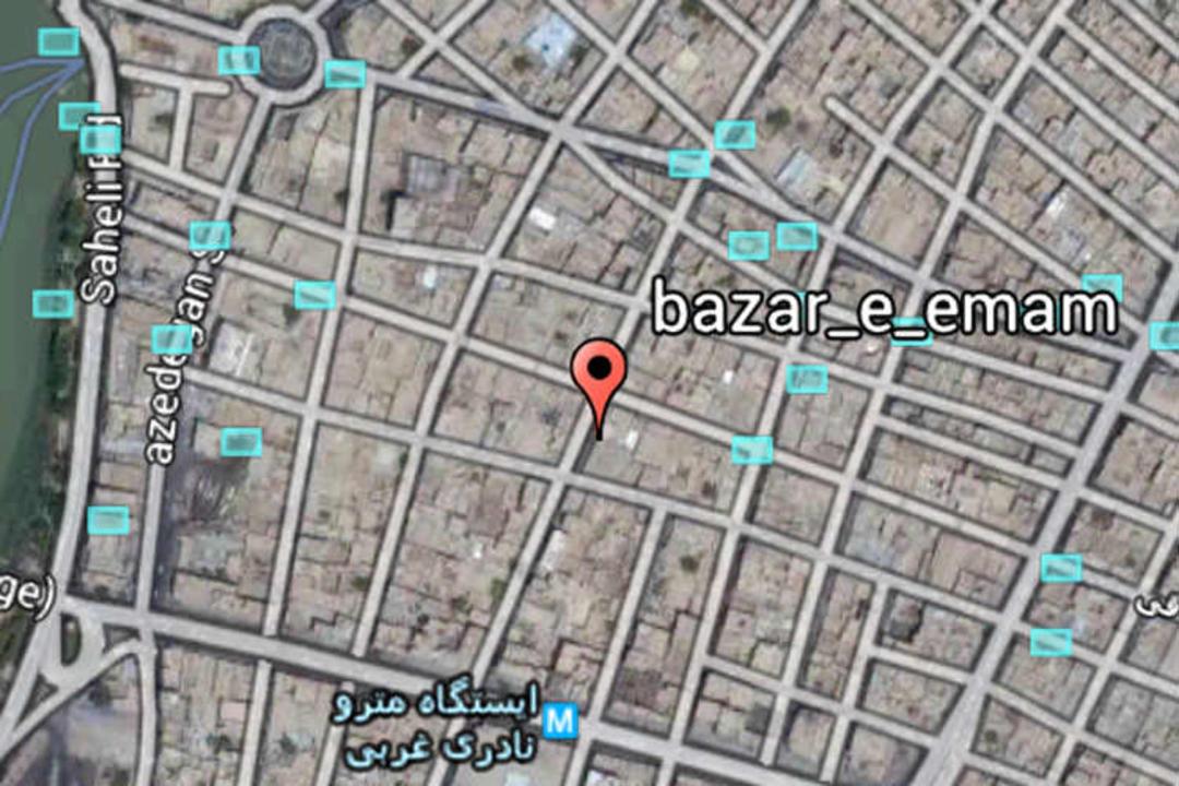 خیابان امام خمینی نقشه