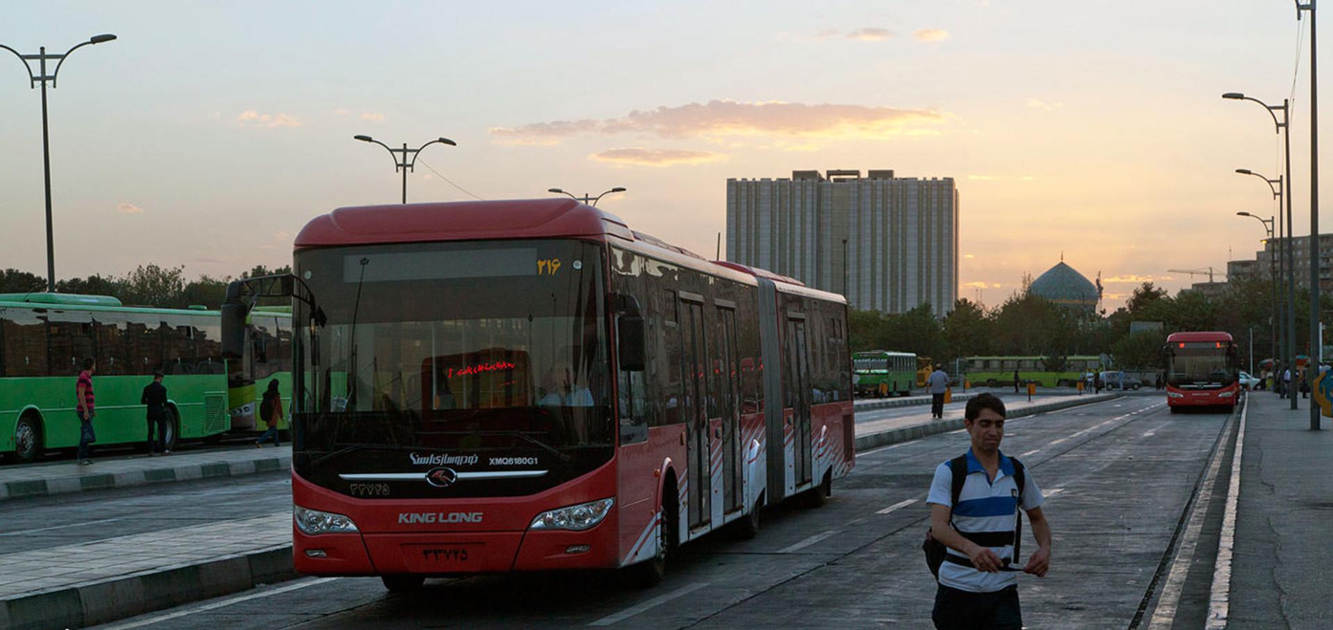 اتوبوس تهران بی آر تی brt