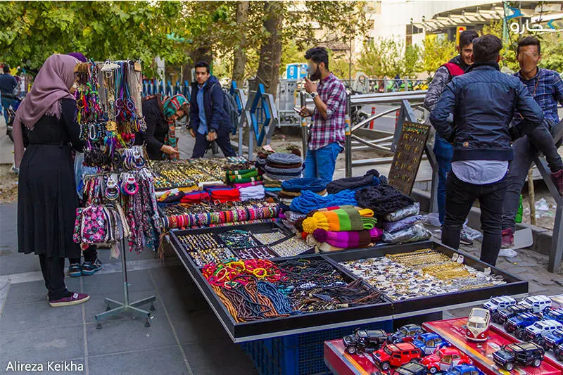دستفروشیهای چهارراه ولیعصر