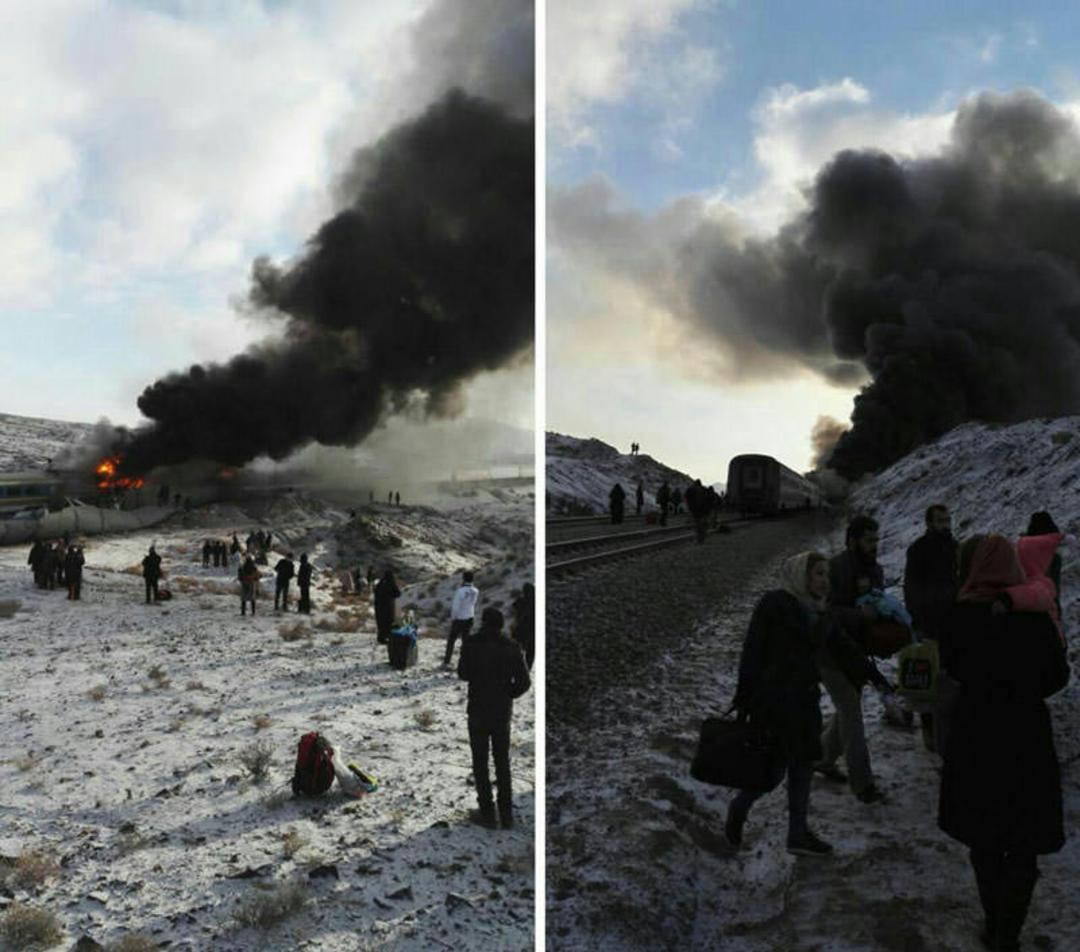 حادثه برخورد قطار سمنان