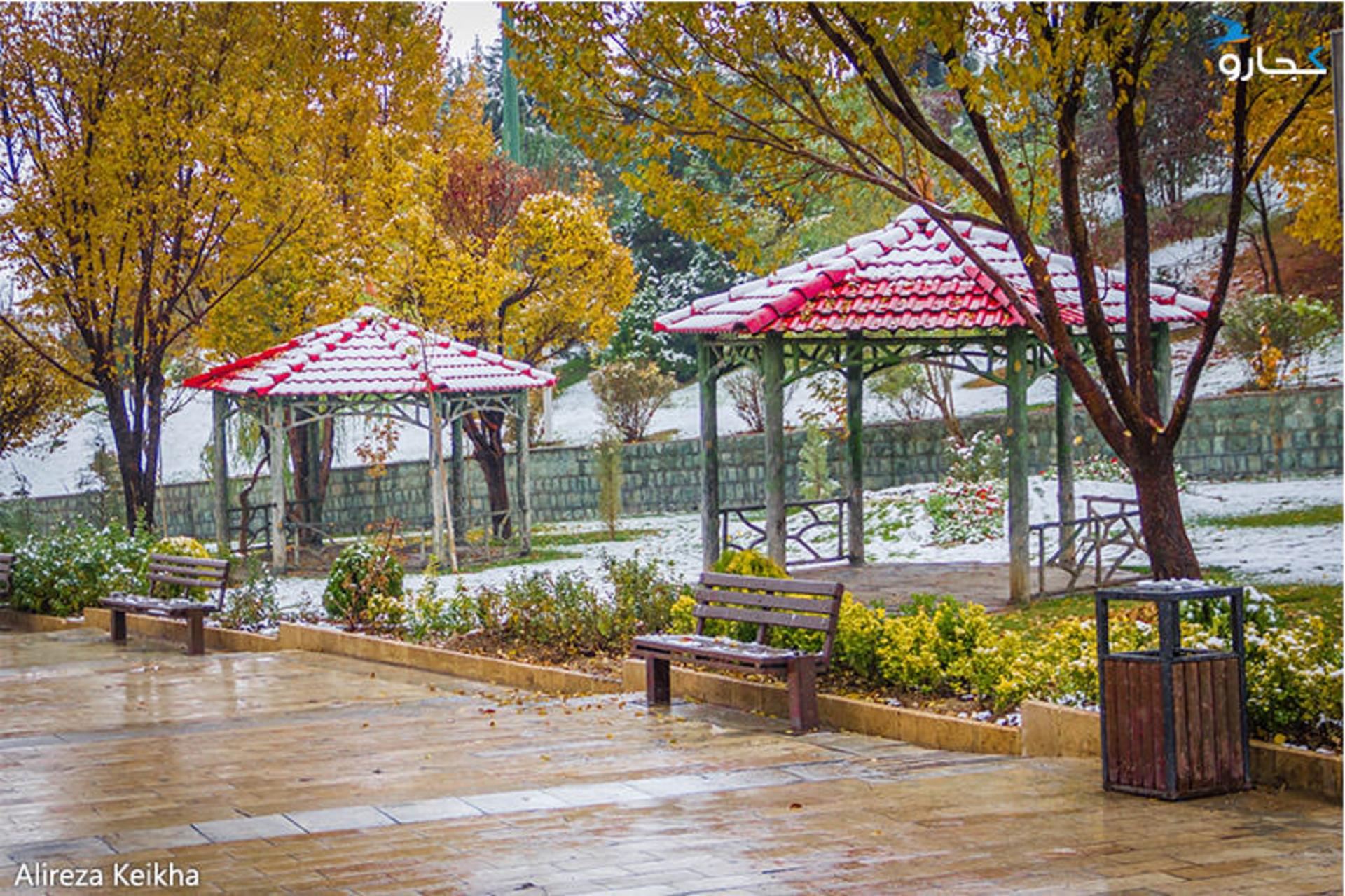 برف پاییزی در تهران