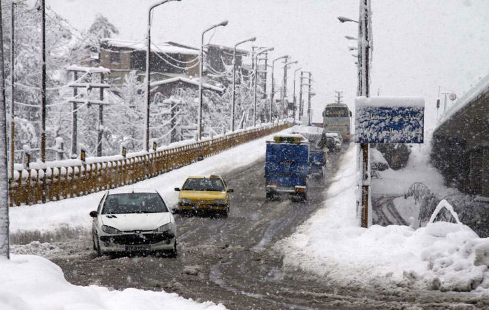 برف در مازندران