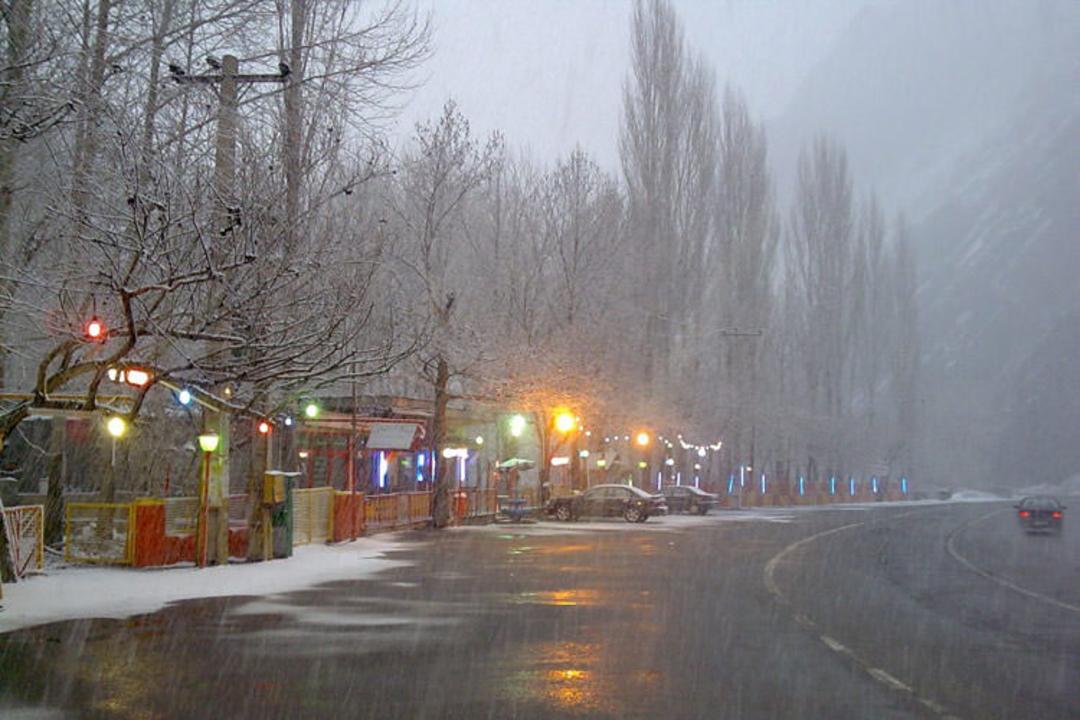 جاده چالوس زمستان