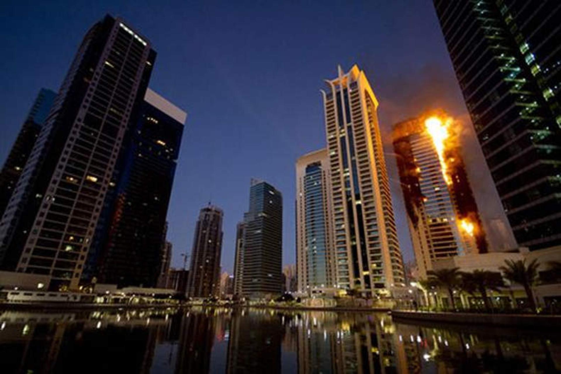 آتش سوزی در امارات