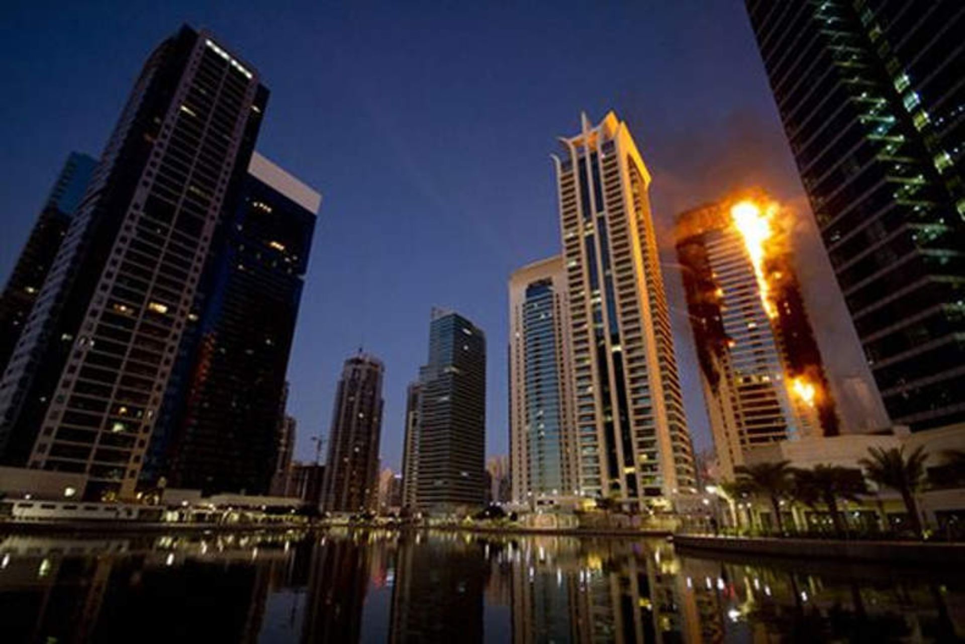 آتش سوزی در امارات