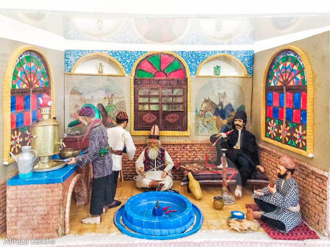 مجسمه های مینیاتوری جهانگیر ارجمند - باغ نگارستان