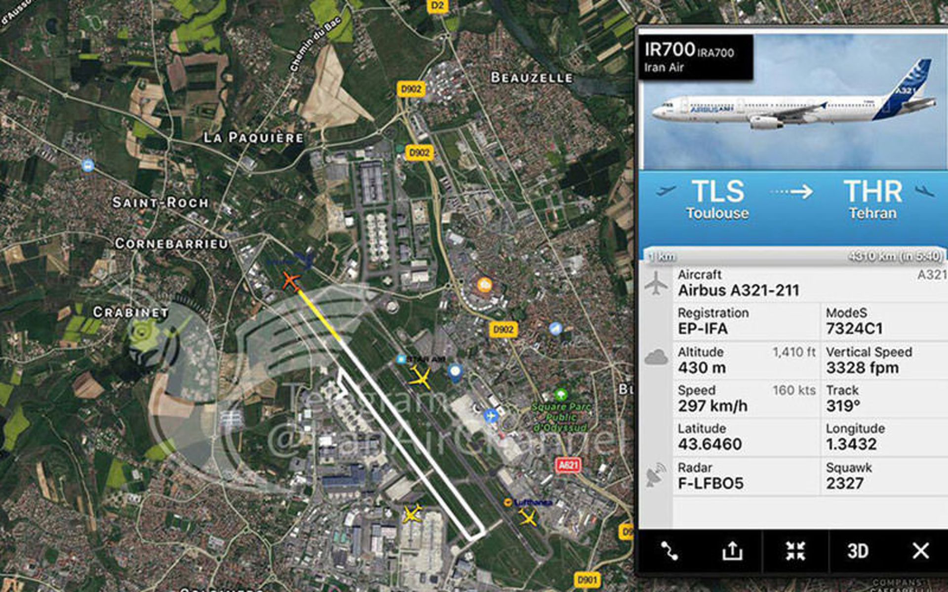 تیک آف ایرباس A321